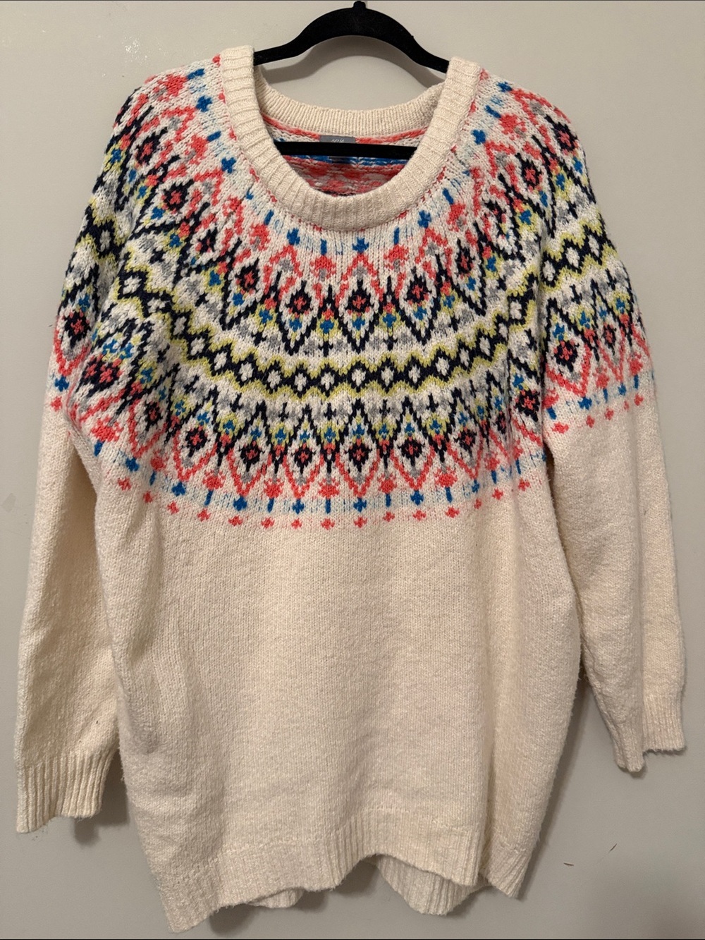 aerie fair isle oversized Sweater XL